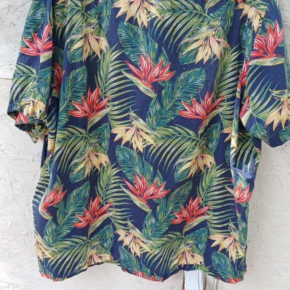 28 PALMS HAWAIIAN 2XL SHIRT Casual dress button-up bird of paradise Multicolor - Picture 7 of 8